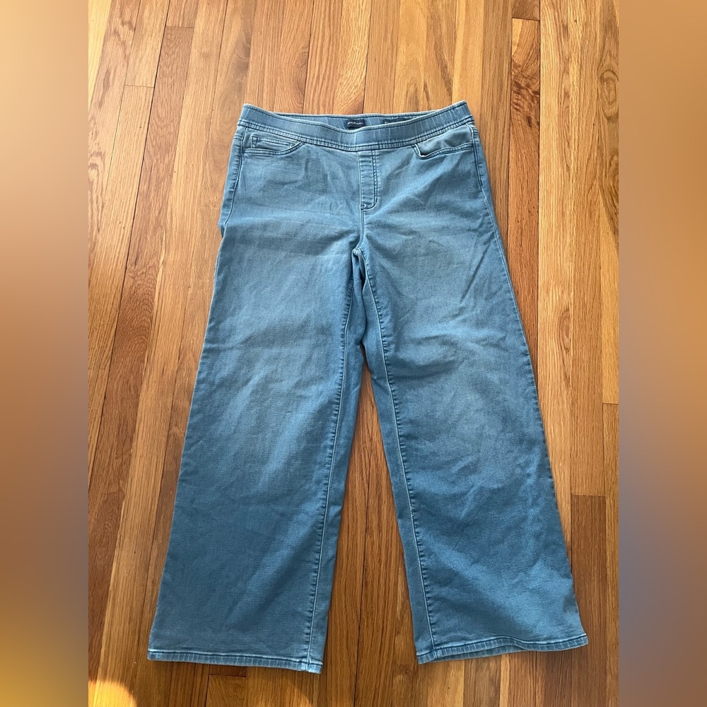 J. Jill Women's Wide Leg Blue Jeans
